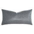 Nevin Vegan Leather Decorative Pillow in Dark Gray