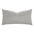 Nevin Vegan Leather Decorative Pillow in Light Gray