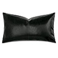 Muse Vegan Leather Decorative Pillow in Ink