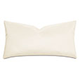 Klein Vegan Leather Decorative Pillow in Shell