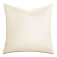 Klein Vegan Leather Decorative Pillow in Shell