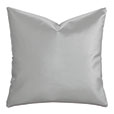 Klein Vegan Leather Decorative Pillow in Sterling