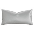 Klein Vegan Leather Decorative Pillow in Sterling