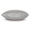 Klein Vegan Leather Decorative Pillow in Sterling