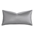 Klein Vegan Leather Decorative Pillow in Steel