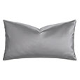 Klein Vegan Leather Decorative Pillow in Steel