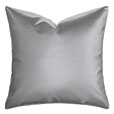 Klein Vegan Leather Decorative Pillow in Steel