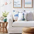 Lighthouse Handpainted Decorative Pillow