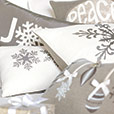 Snowflake Lasercut Decorative Pillow