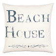 Beach Blockprinted Decorative Pillow