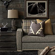 Lodge Antlers Decorative Pillow