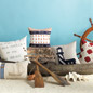 Shell Blockprinted Decorative Pillow