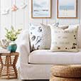 Shell Blockprinted Decorative Pillow