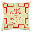 Jingle Blockprinted Decorative Pillow