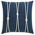 Isle Yacht Knots Decorative Pillow in Indigo