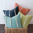 Isle Yacht Knots Decorative Pillow in Indigo