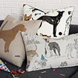 Labrador Applique Decorative Pillow