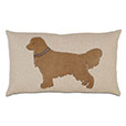 Retriever Applique Decorative Pillow