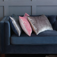 Geode Lasercut Decorative Pillow in Rose Quartz