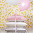 Geode Velvet Decorative Pillow in Rose Quartz