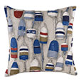 Afloat Buoys Print Decorative Pillow