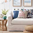 Afloat Buoys Print Decorative Pillow