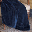 Fur Navy Throw