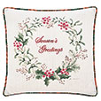 Holiday Wreath Decorative Pillow