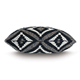 Monterosa Woven Decorative Pillow in Black
