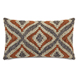 Monterosa Woven Decorative Pillow in Rust