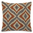 Monterosa Woven Decorative Pillow in Rust