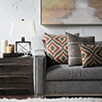 Monterosa Woven Decorative Pillow in Rust