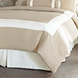 Bel Air Linen Bolster In Bisque