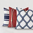 Newport Trellis Accent Pillow In Blue