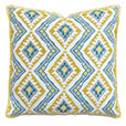 VILLA BLANCA EMBROIDERED DECORATIVE PILLOW