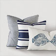 Newport Accent Pillow In Blue