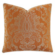 Ladue Damask Accent Pillow In Orange