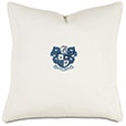 Bel Air Embroidered Decorative Pillow In Indigo