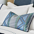CORONA DEL MAR EMBROIDERED DECORATIVE PILLOW