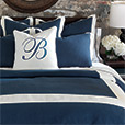 Bel Air Linen Duvet Cover In Indigo