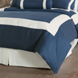 Bel Air Linen Duvet Cover In Indigo