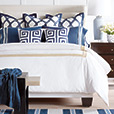 Newport Embroidered Euro Sham In Blue