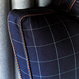 Ladue Checkered Boxed Euro Sham In Indigo