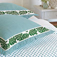 St Barths Mitered Border Euro Sham