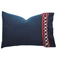 Newport Border Standard Sham In Indigo