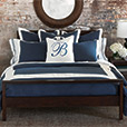 Bel Air Linen Standard Sham In Indigo