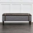 RIVER FAUX LEATHER BENCH