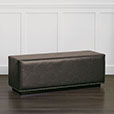 LAETITIA FAUX LEATHER BENCH