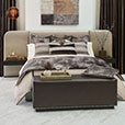 LAETITIA FAUX LEATHER BENCH