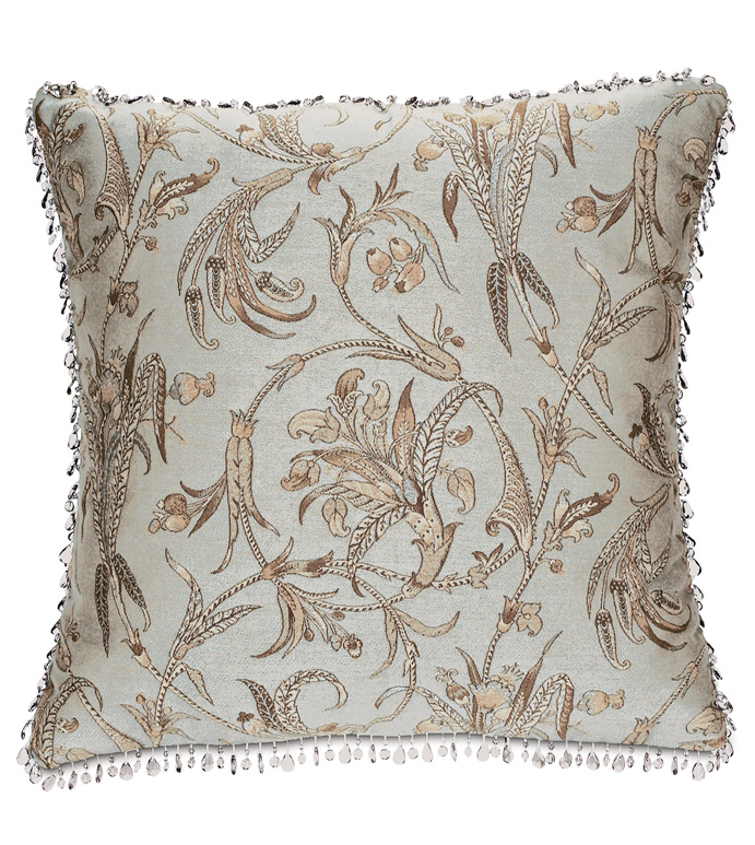 Hepburn Throw Pillow With Beads